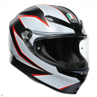 Integral AGV K-6 Flash Matt Black Grey Red