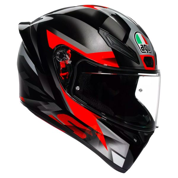 Integral AGV K1 S Fastlap Black Grey Red Integral AGV K1 S Fastlap Black Grey Red