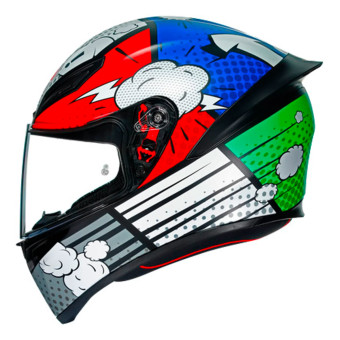 AGV K1 S Multi Bang Matt Italy Blue + Kit Bluetooth Lokui K30