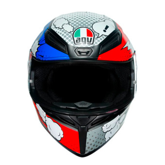 AGV K1 S Multi Bang Matt Italy Blue + Kit Bluetooth Lokui K30