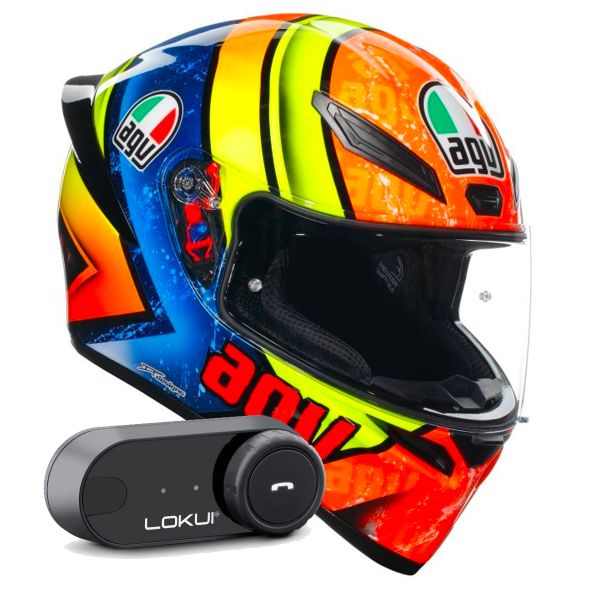 Integral AGV K1 S Multi Izan + Kit Bluetooth Lokui K30