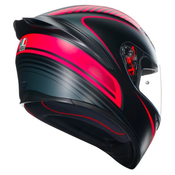 AGV K1 S Multi Warmup Black Pink + Kit Bluetooth Lokui K30