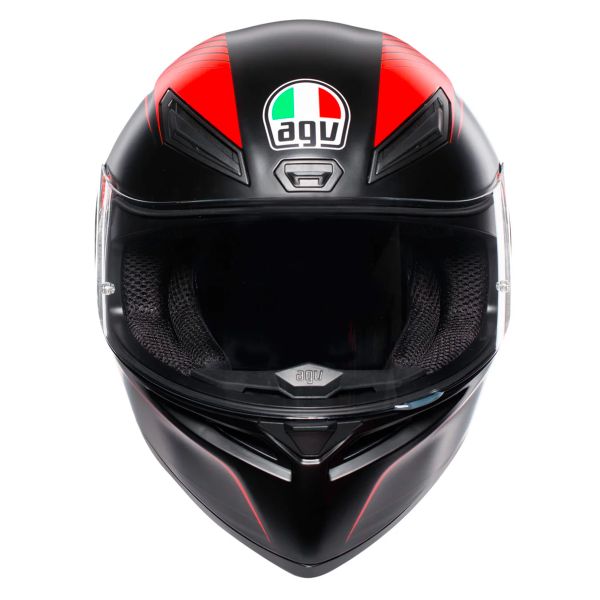 AGV K1 S Multi Warmup Matt Black Red