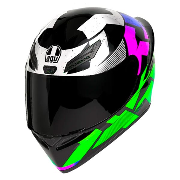AGV K1 S Punkpulse Black Purple Lime