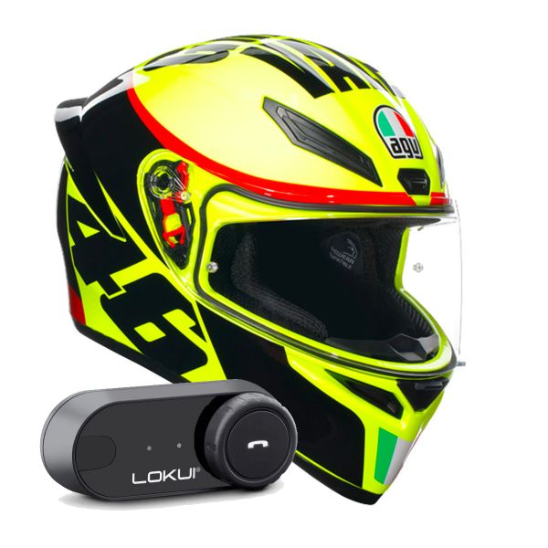 Integral AGV K1 S Replica Grazie Vale + Kit Bluetooth Lokui K30 Integral AGV K1 S Replica Grazie Vale + Kit Bluetooth Lokui K30