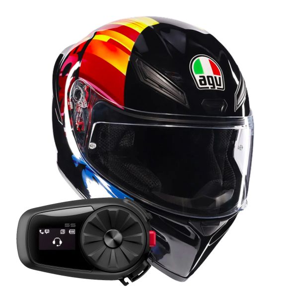 Integral AGV K1 S Replica Pulse 46 + Kit Bluetooth 5S Solo