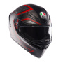 Casque Integral AGV Arns K1 S Negro mate Rojo