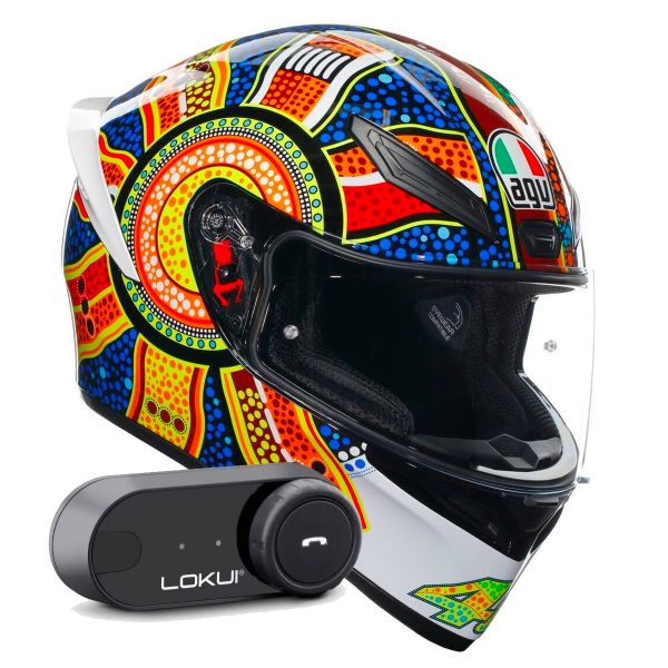 Integral AGV K1 S Top Dreamtime + Kit Bluetooth Lokui K30