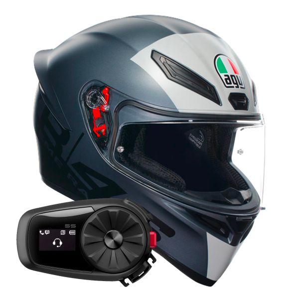 Integral AGV K1 S Top Limit 46 + Kit Bluetooth 5S Solo Integral AGV K1 S Top Limit 46 + Kit Bluetooth 5S Solo