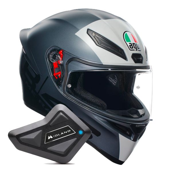 Integral AGV K1 S Top Limit 46 + Kit Bluetooth BT Mini