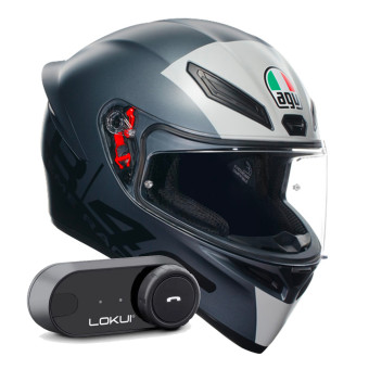 Integral AGV K1 S Top Limit 46 + Kit Bluetooth Lokui K30