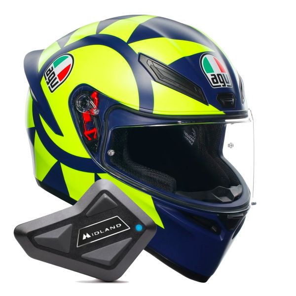 Integral AGV K1 S Top Soleluna 2018 + Kit Bluetooth BT Mini Integral AGV K1 S Top Soleluna 2018 + Kit Bluetooth BT Mini