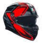 Casque Integral AGV K3 Multi Compound Black Red