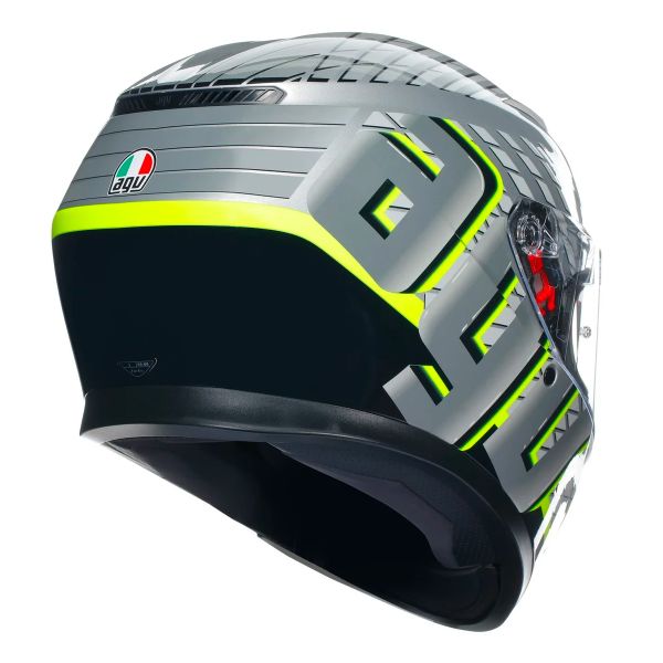 AGV K3 Multi Fortify Grey Black Yellow Fluo