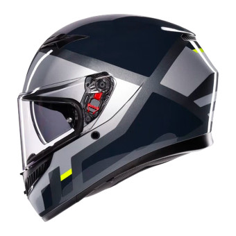 AGV K3 Shade Grey Yellow Fluo + Kit Bluetooth BT Mini