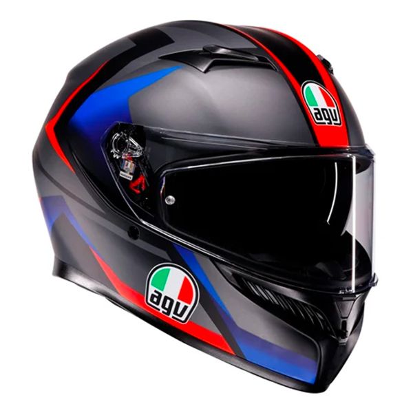Integral AGV K3 Striga Matt Black Blue Red