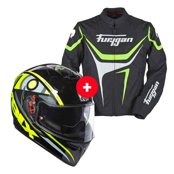 Integral AGV K3 SV Top Solun 46 + Oggy Black White Yellow