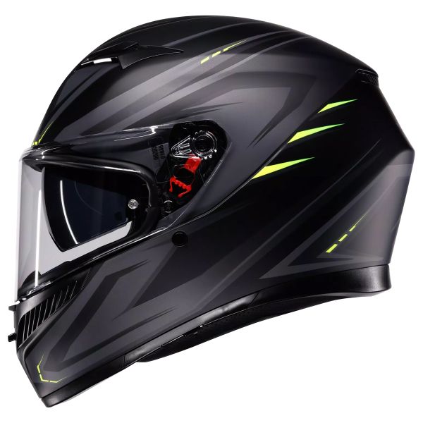 AGV K3 Syth Matt Black Yellow Fluo