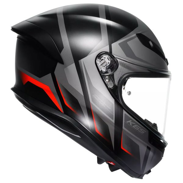 AGV K6 S Karve Matt Black Grey Red