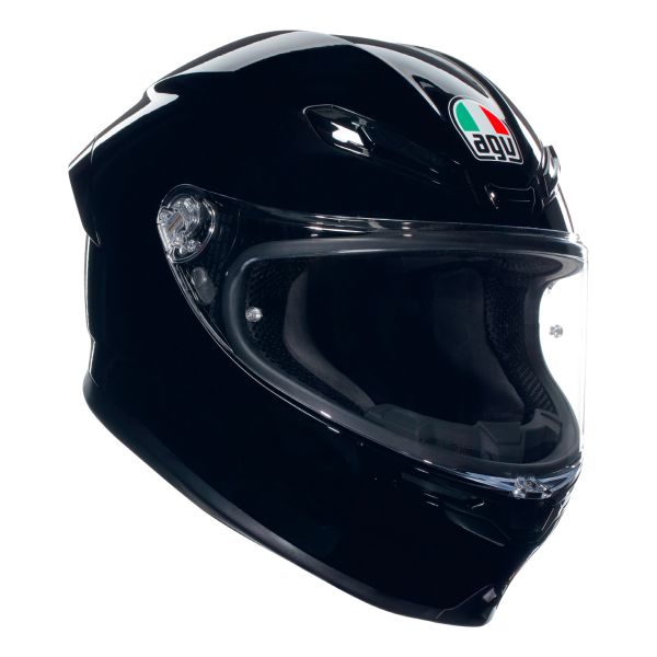 AGV K6 S Mono Black + Kit Bluetooth BT Mini
