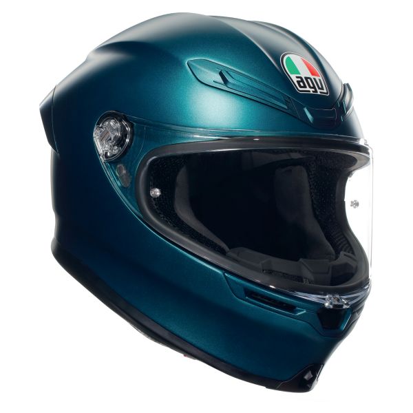 AGV K6 S Mono Petrolio Matt + Kit Bluetooth BT Mini