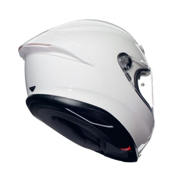 AGV K6 S Mono White + Kit Bluetooth BT Mini