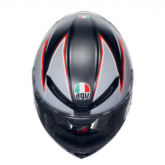 AGV K6 S Multi Flash Matt Black Grey Red