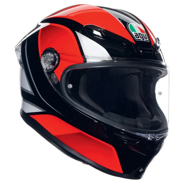 Integral AGV K6 S Multi Hyphen Black Red White