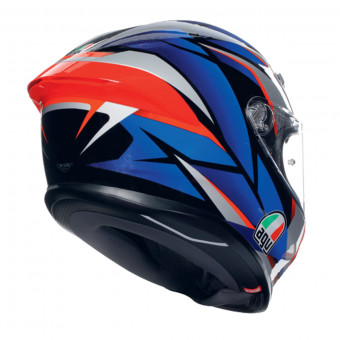 AGV K6 S Multi Slashcut Black Blue Red + Kit Bluetooth 5S Solo