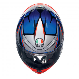 AGV K6 S Multi Slashcut Black Blue Red + Kit Bluetooth 5S Solo