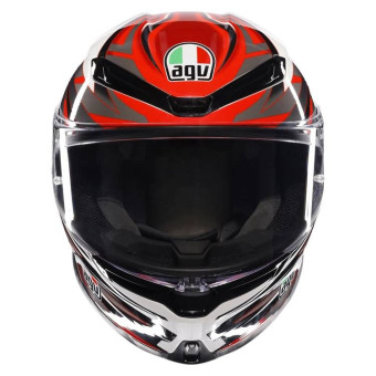 AGV K6 S Reeval White Red Grey