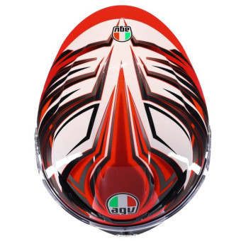 AGV K6 S Reeval White Red Grey