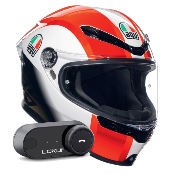 Integral AGV K6 S Replica SIC58 + Kit Bluetooth Lokui K30 Integral AGV K6 S Replica SIC58 + Kit Bluetooth Lokui K30