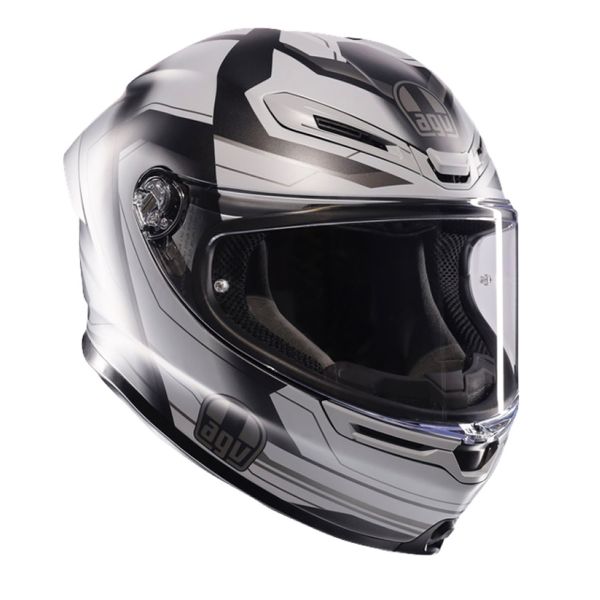 AGV K6 S Ultrasonic Matt Black Grey + Kit Bluetooth BT Mini
