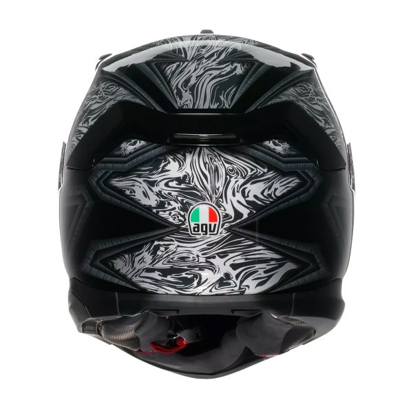 AGV K7 Damascus Black Silver