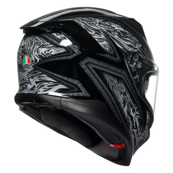 AGV K7 Damascus Black Silver