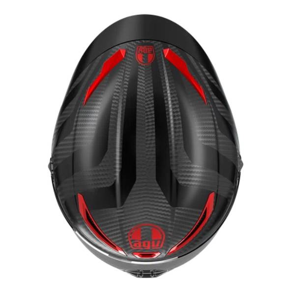 AGV Pista GP RR Intrepido Carbono Mate Negro Rojo