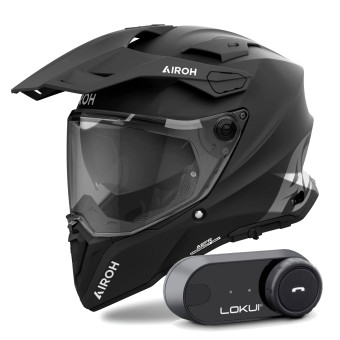 Integral Airoh Commander 2 Color Black Matt + Kit Bluetooth Lokui K30