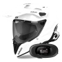 Casque Integral Airoh Commander 2 Color White + Kit bluetooth 5R Lite Solo