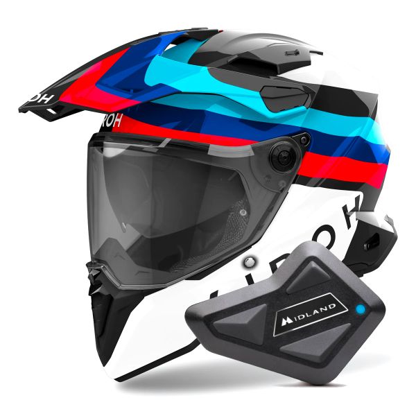 Integral Airoh Commander 2 Doom Black + Kit Bluetooth BT Mini