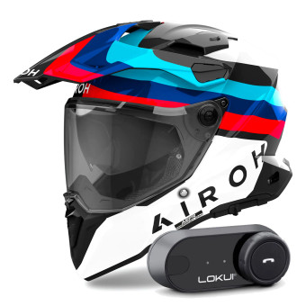 Integral Airoh Commander 2 Doom Black + Kit Bluetooth Lokui K30