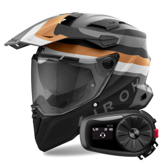Integral Airoh Commander 2 Doom Gold Matt + Kit Bluetooth 5S Solo