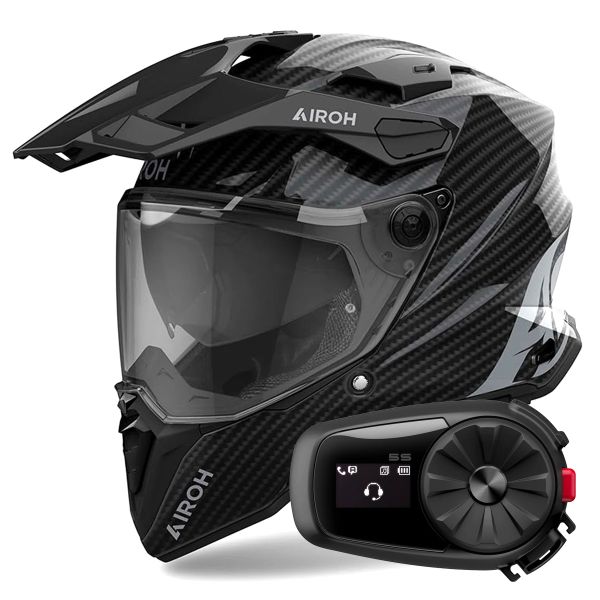Integral Airoh Commander 2 Full Carbon + Kit Bluetooth 5S Solo