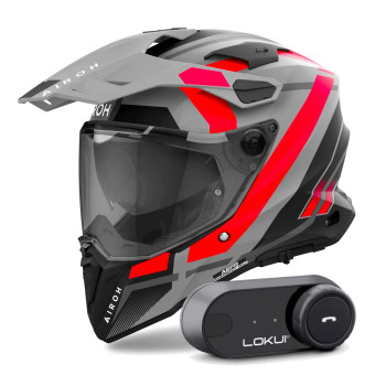 Integral Airoh Commander 2 Mavick Orange Matt + Kit Bluetooth Lokui K30