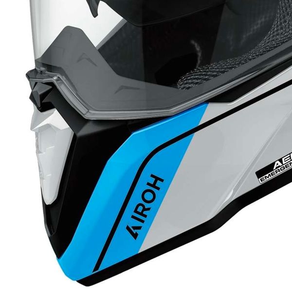 Airoh Commander 2 Skip Blanco Rojo Brillo