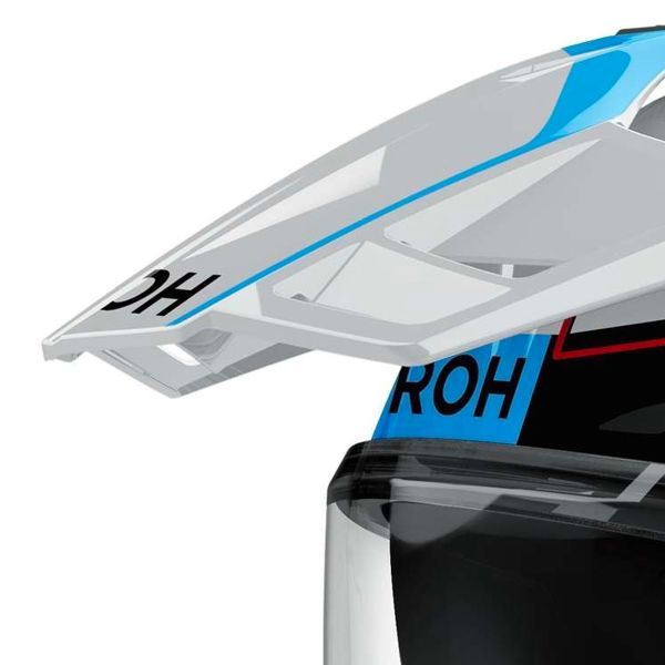 Airoh Commander 2 Skip Blanco Rojo Brillo