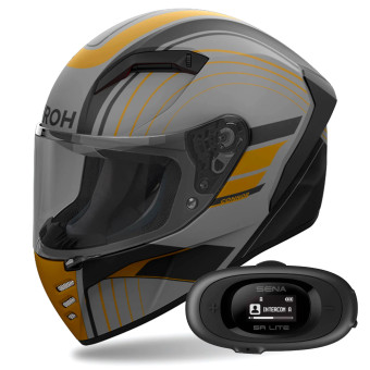 Integral Airoh Connor Achieve Bronze Matt + Kit bluetooth 5R Lite Solo