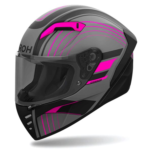 Airoh Connor Achieve Pink Matt + Kit Bluetooth 5S Solo