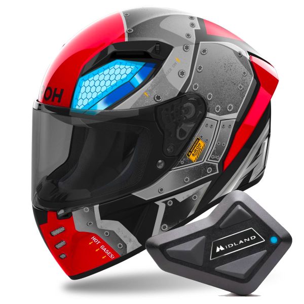 Integral Airoh Connor Bot + Kit Bluetooth BT Mini