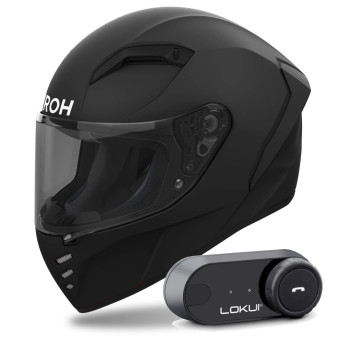 Integral Airoh Connor Color Black Matt + Kit Bluetooth Lokui K30